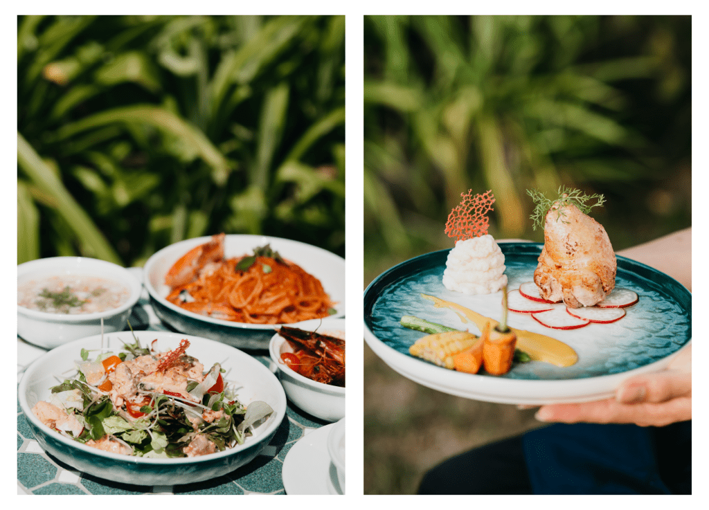 Món ăn được chuẩn bị tại Bamboo Bistro